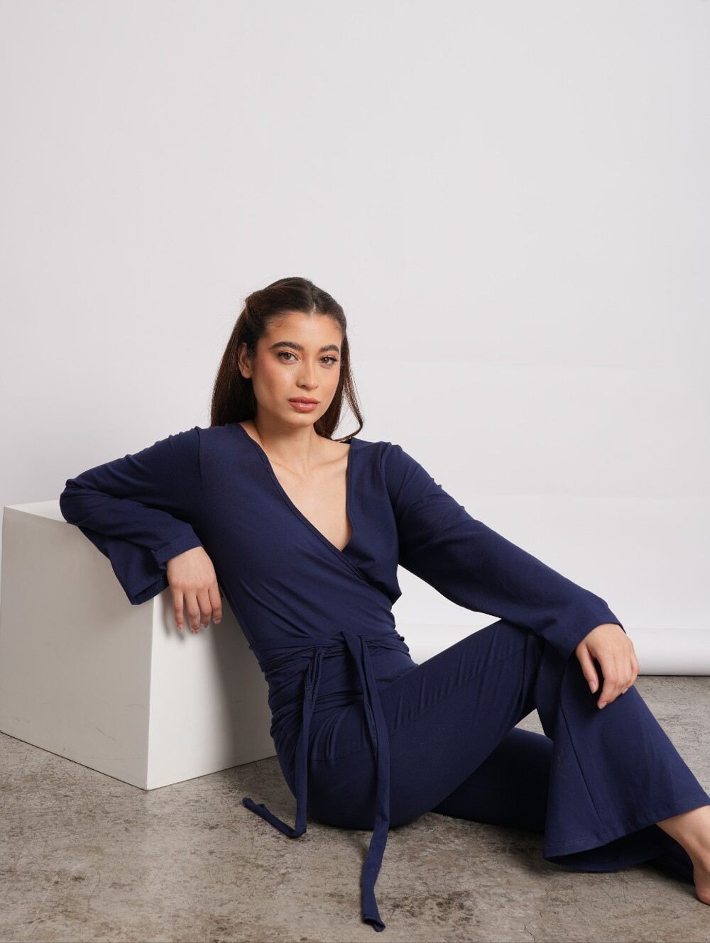 Cotton Wrap Top